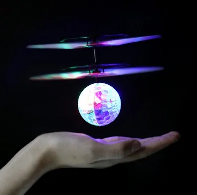 Flying Luminous Ball RC Kid's Flying Ball Anti-stress Drone Helicopter Infrared Induction Aircraft Remote Control Toys Gifts 2
