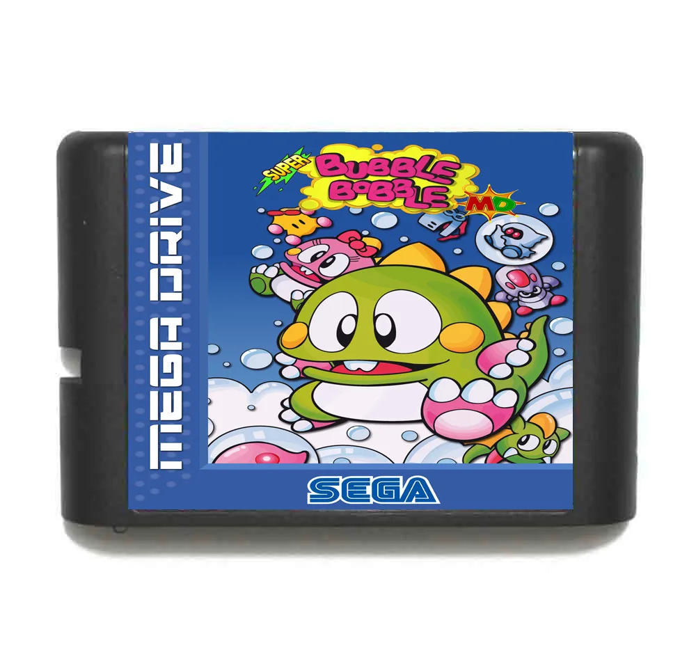 

Super Bubble Bobble 16 bit MD Game Card For Sega Mega Drive For Genesis