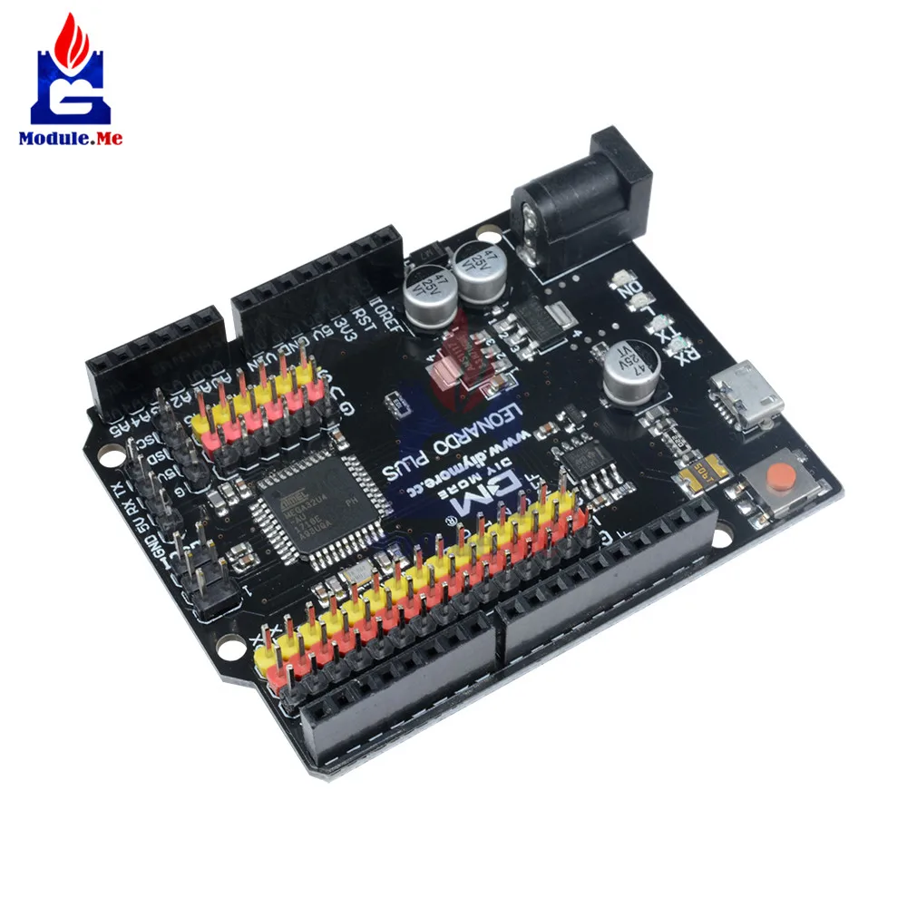 Leonardo R3 Plus mcroконтроллер макетная плата ввода/вывода Щит Модуль ATmega32U4 Pro Micro 5 в SPI IIC для Arduino Micro USB кабель