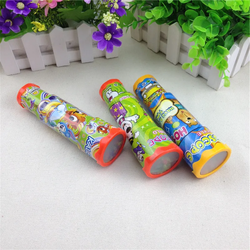 Classic Toys 3D Rotatin Kaleidoscopes Extended Rotation Adjustable Fancy Colored World Baby Toy 3 Segments Souptoys