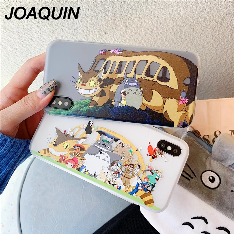 

Cute Totoro Spirited Away Ghibli Hayao Miyazaki Soft Silicone TPU Phone Case For iPhone 6 6S 7 7Plus 8 8Plus X XR XS MAX Cases