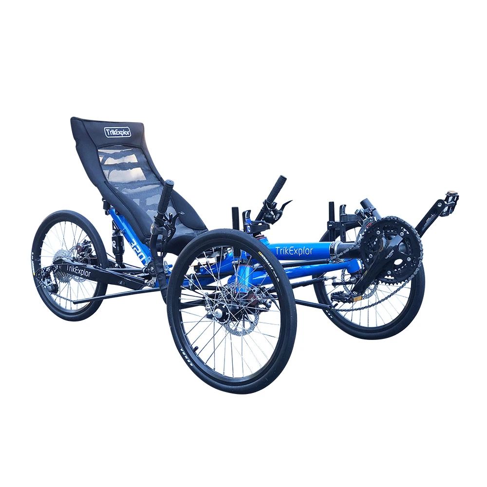 Взрослый алюминиевый сплав 20 дюймов Задняя подвеска лежачий Trike