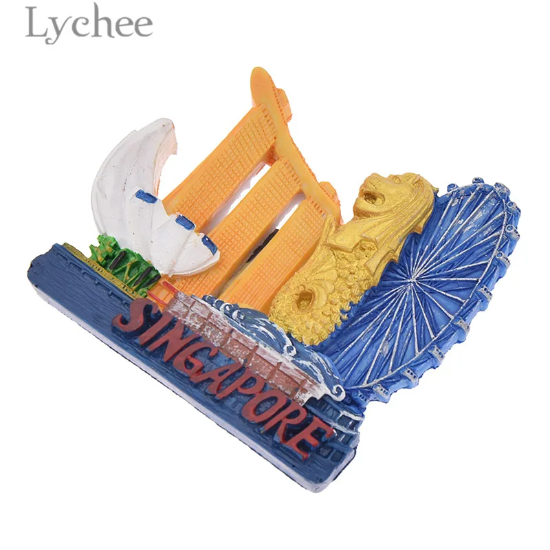 Lychee Life Singapore Fidge магнитные Ландшафтные украшения для холодильника подарки