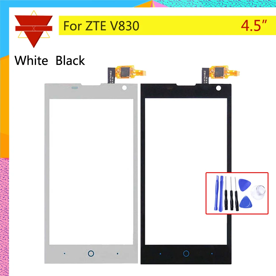 4 5 &quotОригинальный сенсорный экран дигитайзер для zte Blade G Lux/Kis 3 Max V830 V830W Переднее
