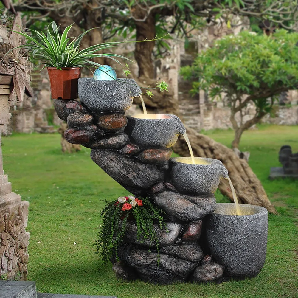Garden Rockery Water Ornaments Floor Creative Decoration Feng Shui