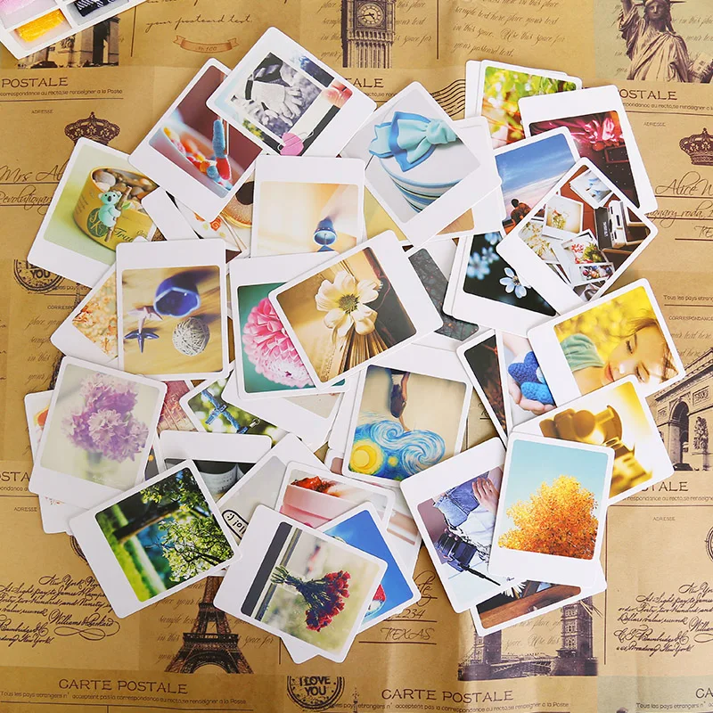 

55Pcs/Lot Vintage Mini Cards Set LOMO Greeting Thank You Blessing Card Message Card Gift Stationery School Supplies M0674