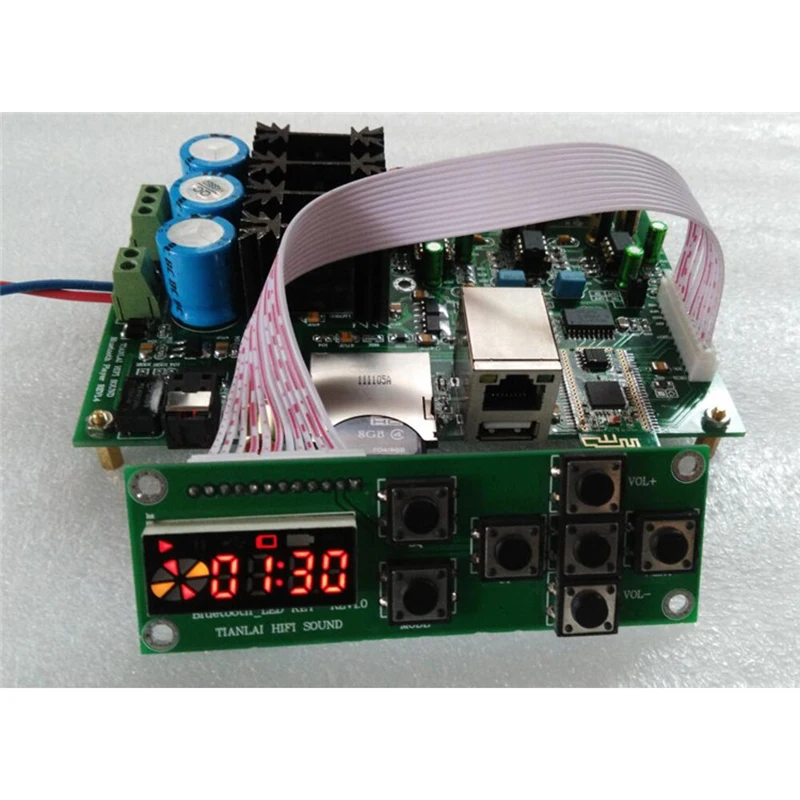 

Bluetooth 4.2 digital player with ES9018K2M decoding Fiber coaxial output support SD USB with LED