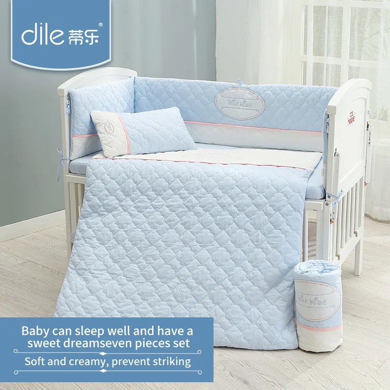 

Dile baby bedding set cotton bed bumper washable sheet soft pillow warm quilt for all seasons
