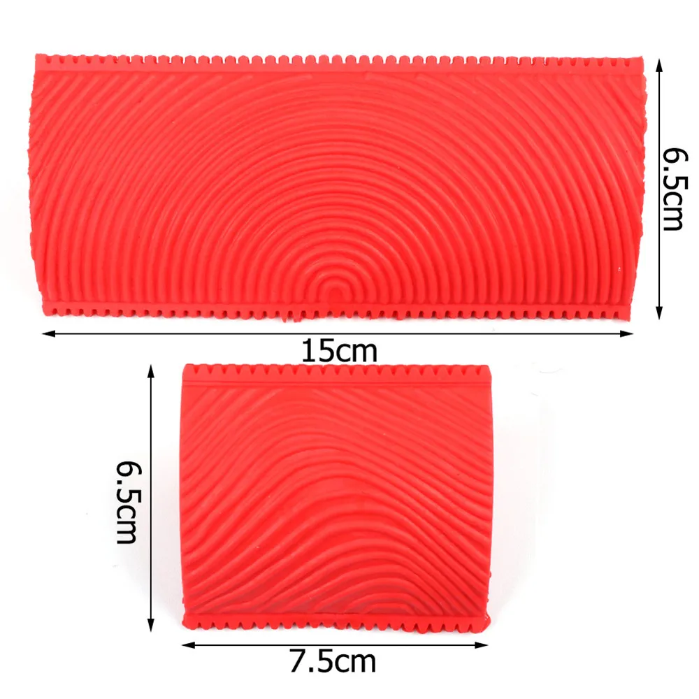 1PC DIY Rubber Red Wood Grain Graining Pattern Wall Paint Painting Tool Home Wall Decoration