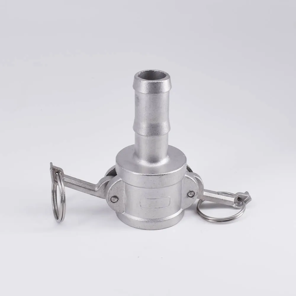 1/2 &quotHosetail Barb x Socket Type C Camlock БЫСТРОРАЗЪЕМНАЯ муфта 304/316 Stianless кулачковая канавка для