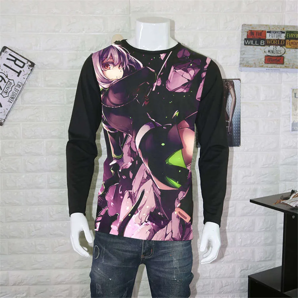 Косплей японское аниме Seraph of the End футболка с коротким рукавом рисунком из
