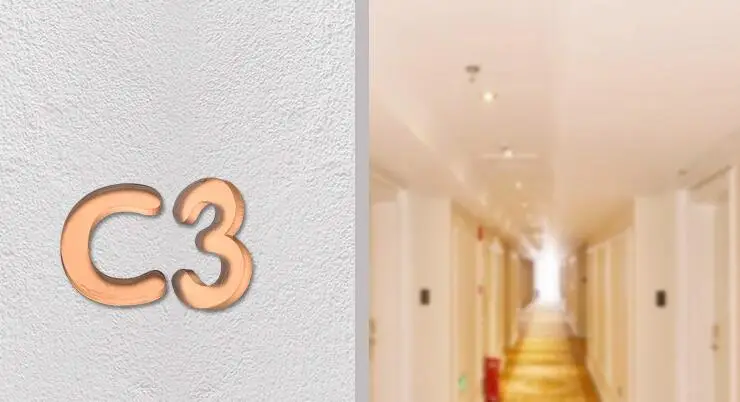 1 шт., акриловая 3D наклейка на номер телефона, Современная табличка на номер дома, табличка на дверь, адресная наклейка с цифрами для общежития, отеля