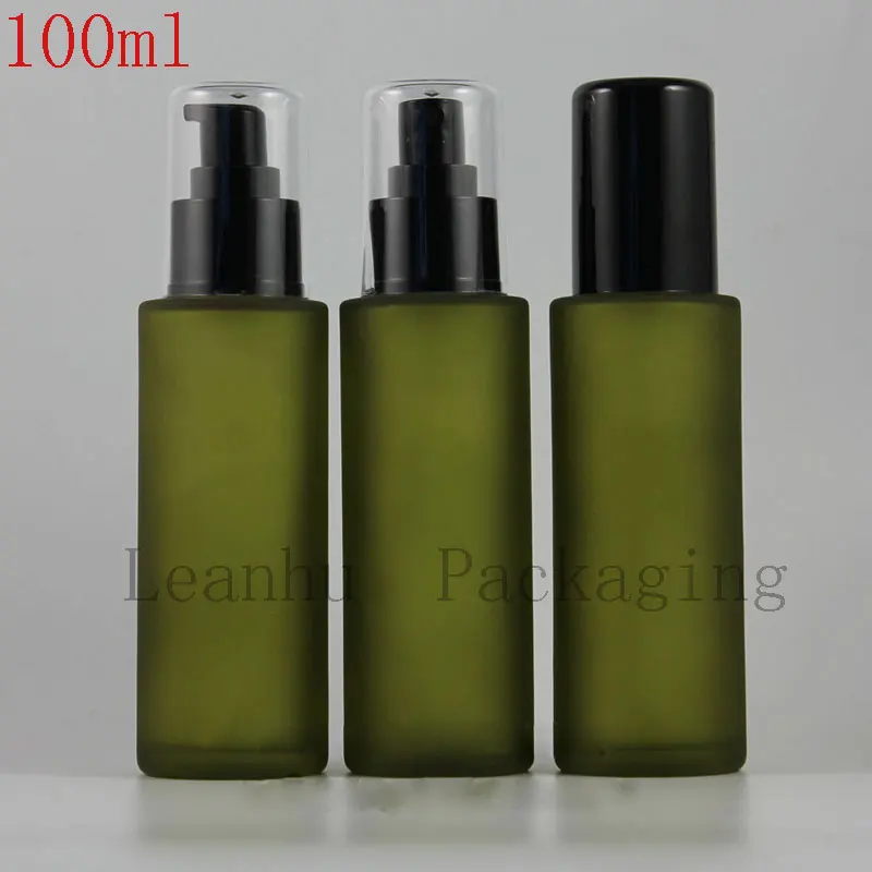 Download 100ml Frosted Green Glass Spray Bottle,DIY Empty Makeup Containers,Perfumes And Fragrances For ...