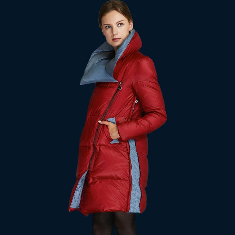 YNZZU New Winter Arrival Women Down Coat Elegant Turn-down Collar Warm Jacket New Fashion Brand High Quality Thick Outwear O026 YNZZU New Winter Arrival Women Down Coat Elegant Turn-down Collar Warm Jacket New Fashion Brand High Quality Thick Outwear O026