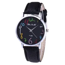 Кожа модный бренд браслет часы Для женщин Для мужчин дамы кварцевые часы наручные часы relogio feminino masculino