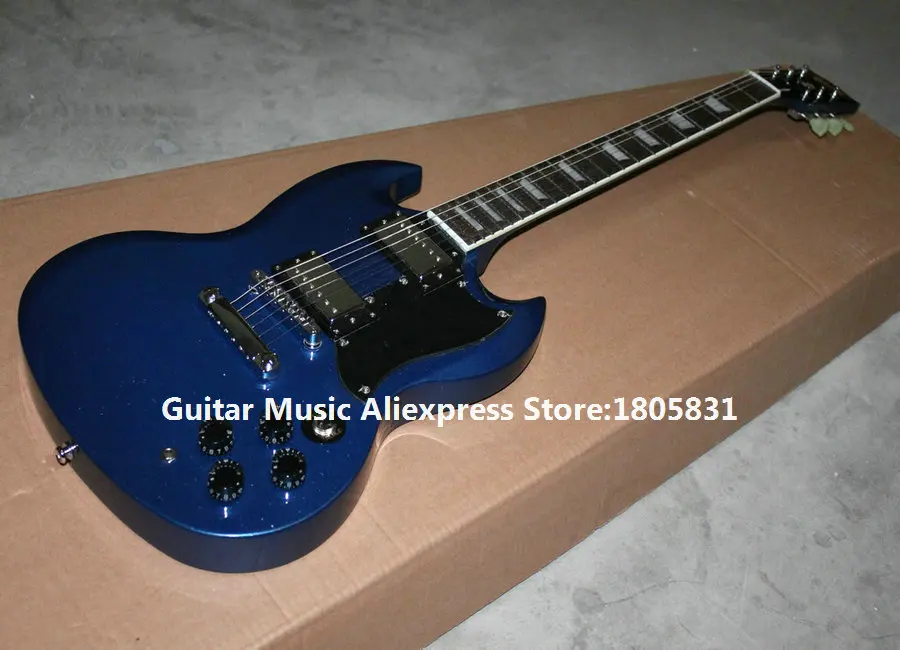 Blue SG Custom Shop Electric Guitar New Arrival Wholesale