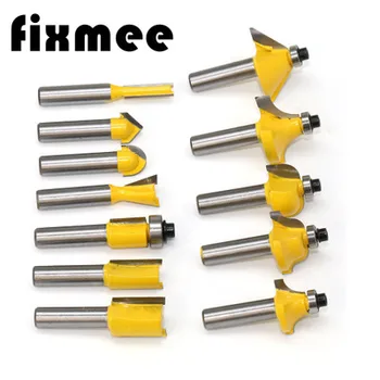 

12pcs Milling Cutter Router Bit Set 8mm Wood Cutter Carbide Shank Mill Woodworking