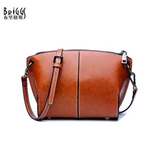 Брендовая дизайнерская Маленькая женская сумка через плечо BRIGGS, модная женская сумка из натуральной кожи, женская сумка из коровьей кожи, женские сумки-мессенджеры