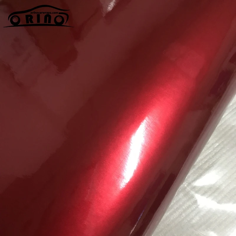 50x200 см Премиум красный металлик Сияющие Блестки обертывание наклейка для автомобиля обертывание s глянцевые конфеты виниловая пленка с пузырьковым воздухом бесплатно