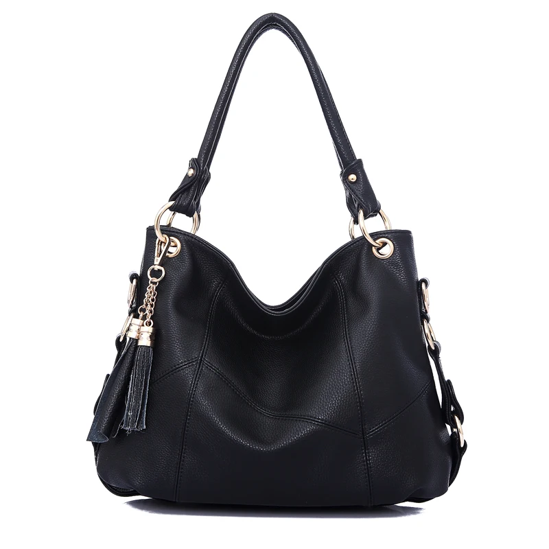 Прошитая сумка из искусственной кожи, роскошные сумки, женские сумки, дизайнерские сумки-мессенджеры, сумки через плечо для женщин - Цвет: Черный