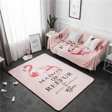 Розовый фламинго отскок ковер напольный коврик фланелевый бархат большой пол для гостиной дети ползают игровые коврики настольные ковры