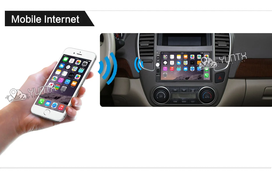Discount Bosion Android 7.1 7 inch Universal Car Stereo GPS Navigation 2 Din Radio AUX Bluetooth Camera For Volkswagen/Ford fiesta etc 15