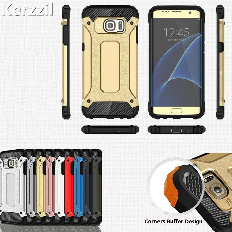 

2 in 1 PC+Silicone Armor Case For Samsung S8 S9 S7 S5 S6 Edge A5 A7 J3 J5 J7 2017 A9 A750 A6 A8 Plus J4 J6 J8 2018 Note 9 5 4 8