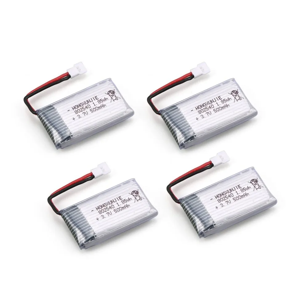 4 шт 3,7 V 500mAh батарея+ 4 в 1 USB зарядное устройство для Syma X5 X5C X5SC X5SW MJX X705C RC Дрон Квадрокоптер запасные части батареи