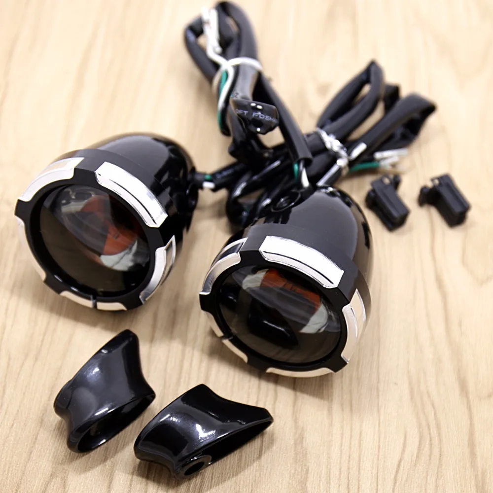 L & R Светодиодные поворотники с дымками и фотолампы для моделей Harley Street Glide FLHX 2006