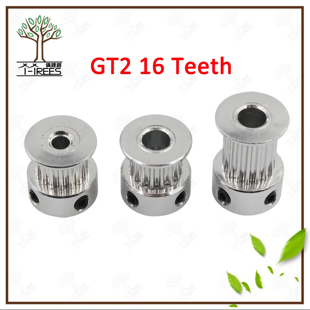 

3D Printer Parts Bore 3.17mm/5mm Width 6mm/10mm Synchronous Wheel GT2-16T synchronous wheel nbelt pulley 2 GT round pulley gear