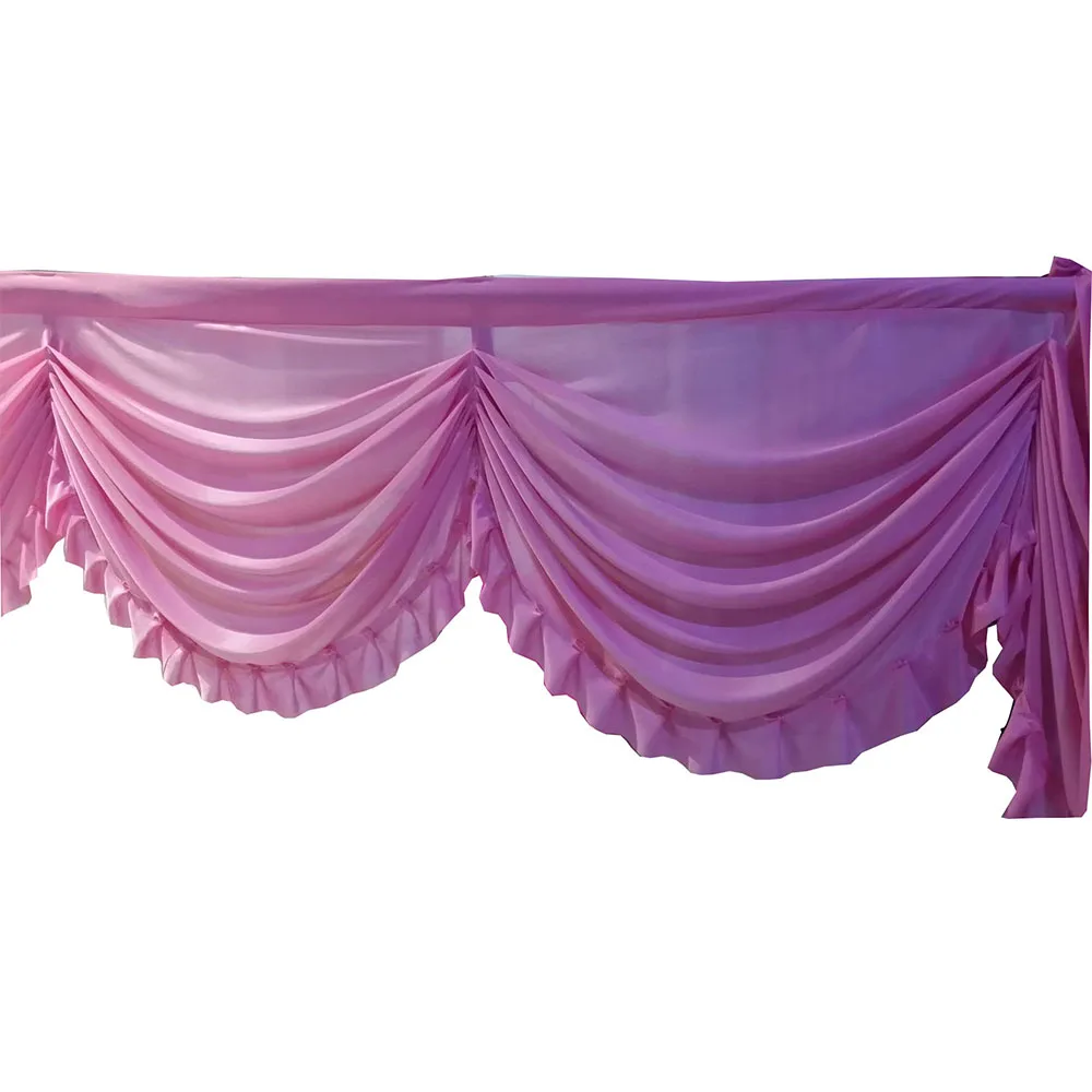 White Pink Color Wedding Swag Party Backdrop Decoration Curtain Swag