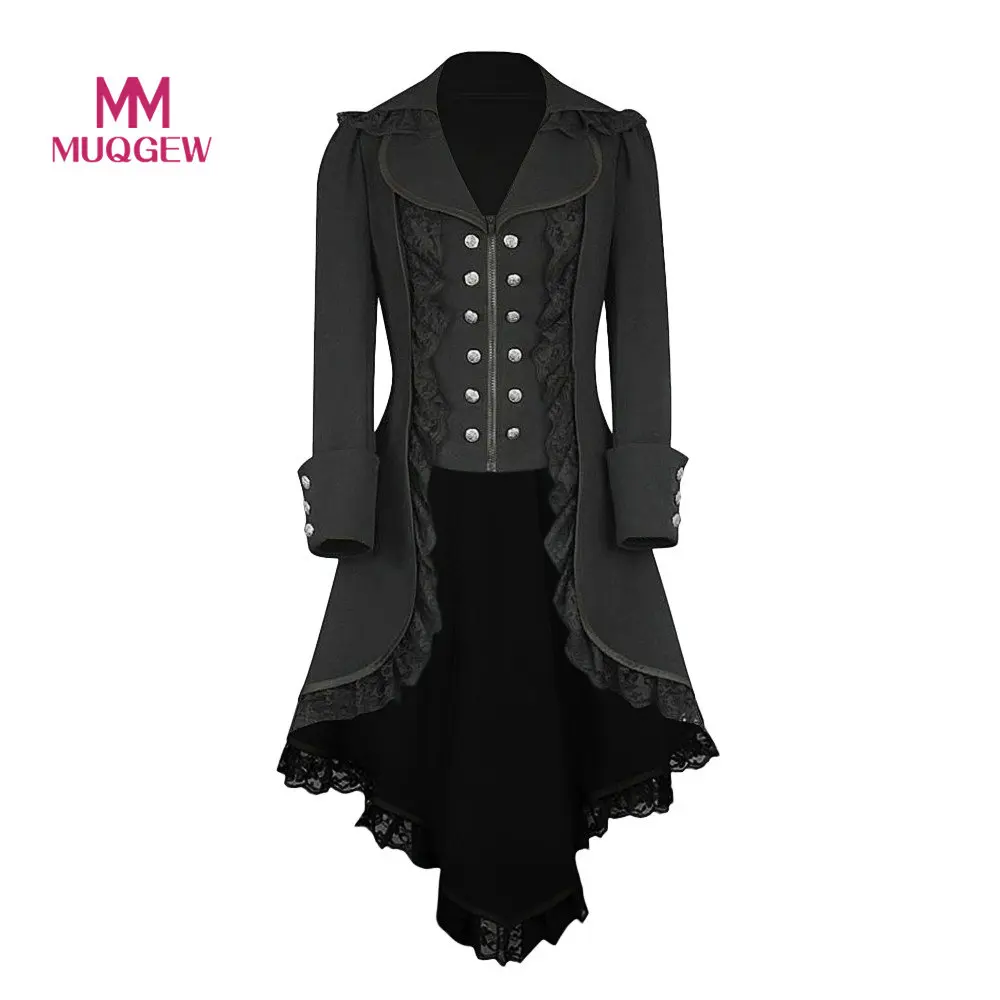 Belle Poque Womens Steampunk Victorian Tail Jacket Coat With Back