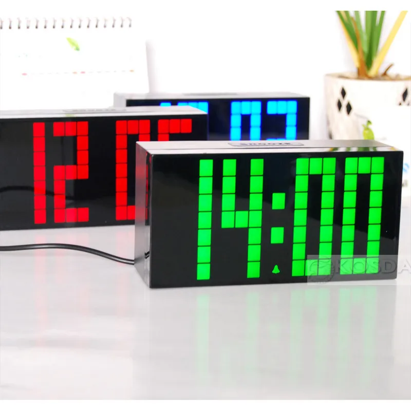 Unique Digital Clock Lighted Digital Wall Clock Decorative Small Clocks