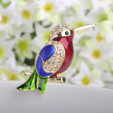 Perfect Birds Pin Brooches Collares Esmalte Enamel Broaches Fashion Women Gold Broches Accessories Luxury Rhinestone Broch Pins