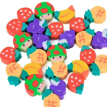 

Affordable 50 x Mini Fruit Shapes Colorful Erasers For Pencil
