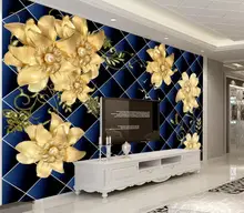 Custom 3d Photo Wall paper Luxury Atmosphere Jewelry Flower 3D Background Wall Personality Wall Mural Wallpaper Painting Custom 3d Photo Wall paper Luxury Atmosphere Jewelry Flower 3D Background Wall Personality Wall Mural Wallpaper Painting