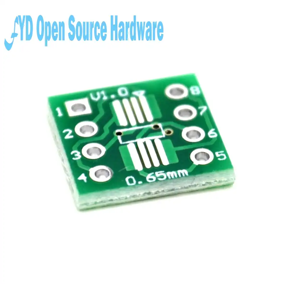 Gold Plated PCB Converter Plate Board SOP8 SO8 TSSOP8 MSOP8 to DIP8 Adapter B33