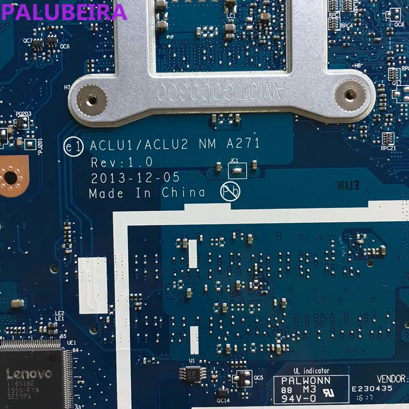 PALUBEIRA Бесплатная доставка G50 70 для Lenovo Материнская плата ноутбука ACLU1/ACLU2 NM A271 с 3558
