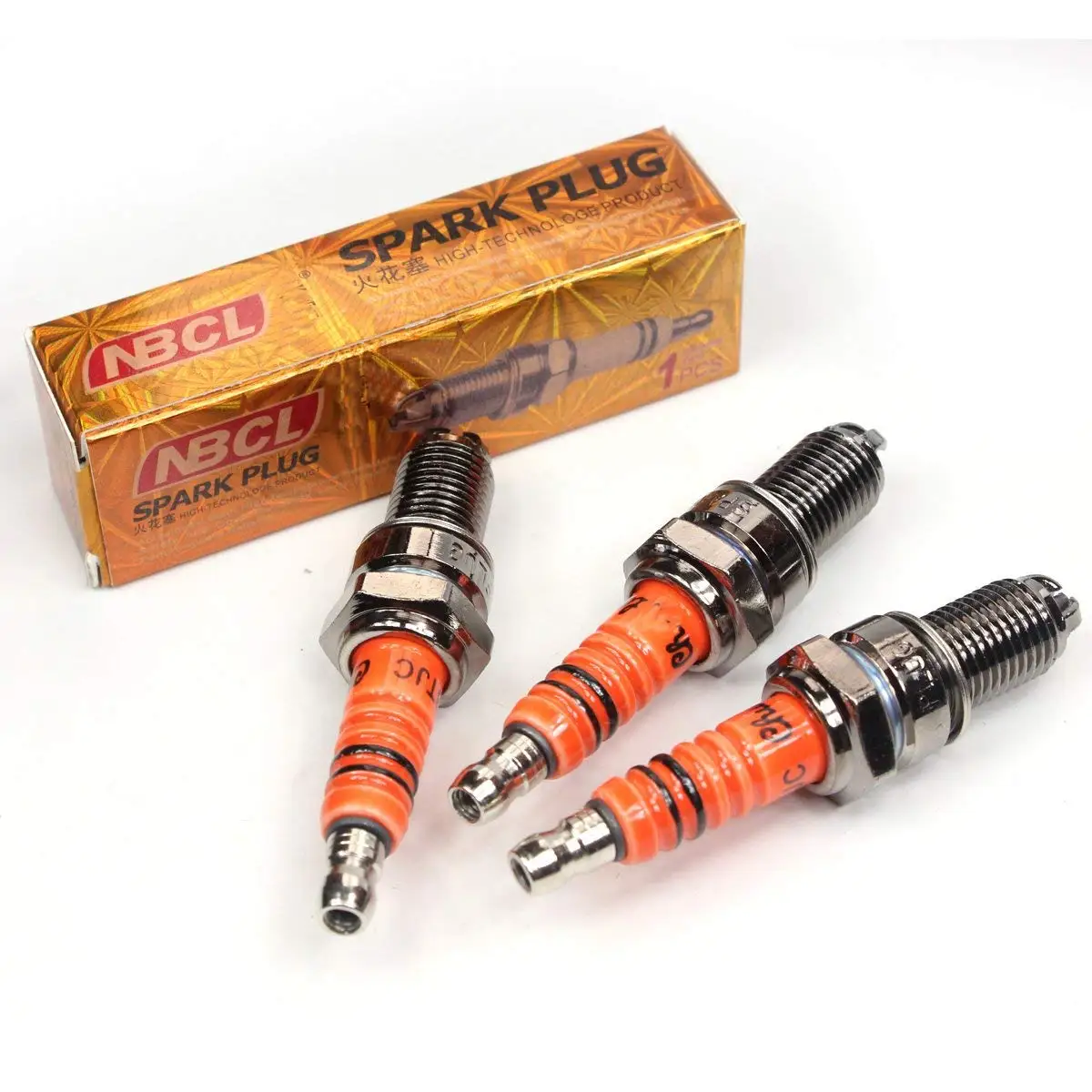 Motorcycle Spark Plug D8TC D8TJC 3 Electrode CG 125 150 200cc CF250