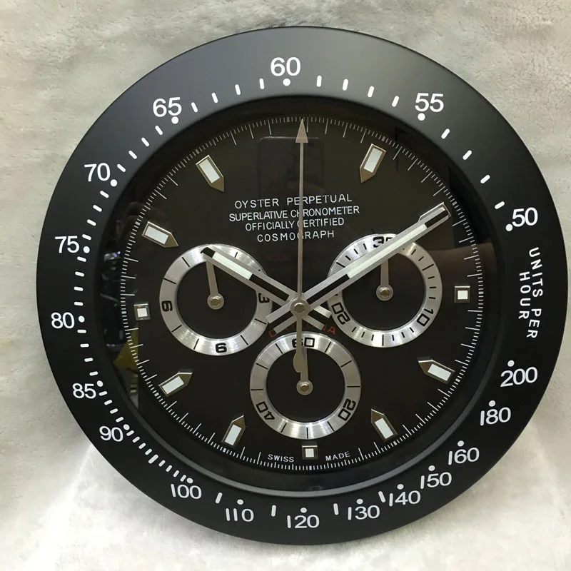 

Luminous Top Design Quality Metal Watch Shape Wall Clock with Silent Mechanism with Corresponding Logos