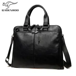 Badenroo брендов Бизнес Для мужчин Модная Сумка Повседневное кожа Для Мужчин's Портфели сумки на плечо ноутбук Crossbody мешок дорожные сумки