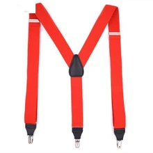 Взрослые мужские 4 клипсы Модные Зеленые кожаные подтяжки