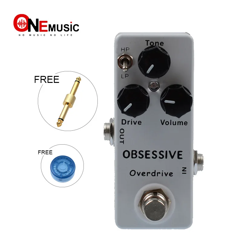 

Mosky Mini Guitar Effect Pedal Obsessive Overdrive Effect Pedal With Free gold guitar connector