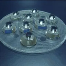 GRA-92 Высококачественная светодиодная оптическая линза 9 P, Размер: 92X12,1 мм, 25, 45 градусов, поверхность бусин, с шагом, pmma-материалы