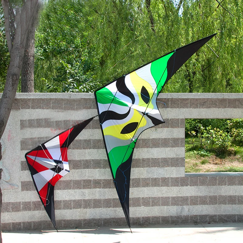   3.3m firefox dual line stunt kite surf with handle line weifang kite outdoor toys albatross red fox