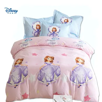 

disney sofia princess bedding set pink girl room decor 3d single twin queen full size comforter cover sweet kid adult bed linens
