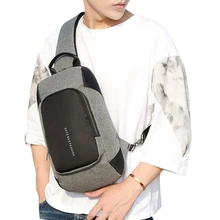 THINKTHENDO мужской Противоугонный USB зарядное устройство Порт слинг груди пакет модный мужской многофункциональный рюкзак сумка на плечо