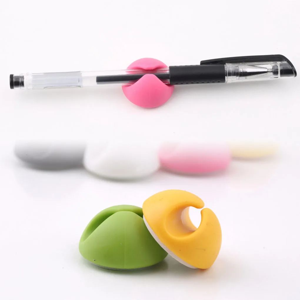 

6Pcs/lot Cable Clips Cable Wire Organizer Cable Cord Holder Management System Wire Earphone Winder Random Color