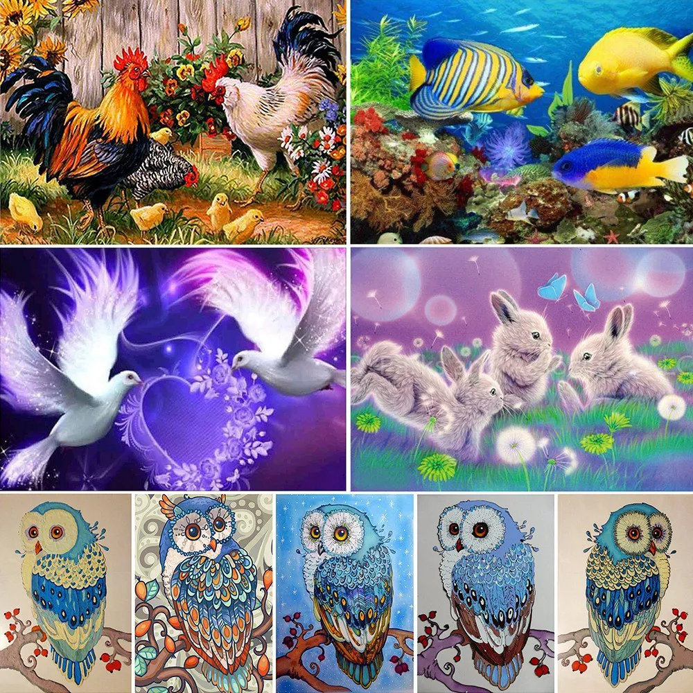 Aliexpress.com : Buy DIY Diamond Painting Cross Stitch Animals Full