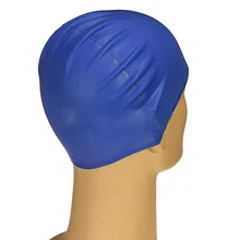 JHO-Silicone Unisex Men Women Adults Swimming Pool Swim Cap Hat Protect Waterproof